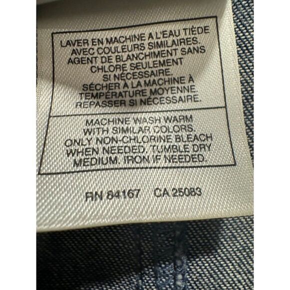 Disney Store Embroidery Pooh Snap Button Down Dress 3/4 Sleeve Denim Medium Wome - Picture 5 of 9